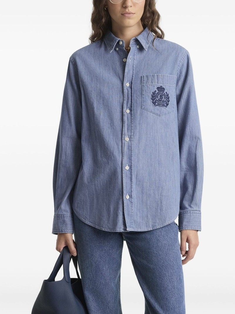 Sporty & Rich embroidered pocket shirt outlook
