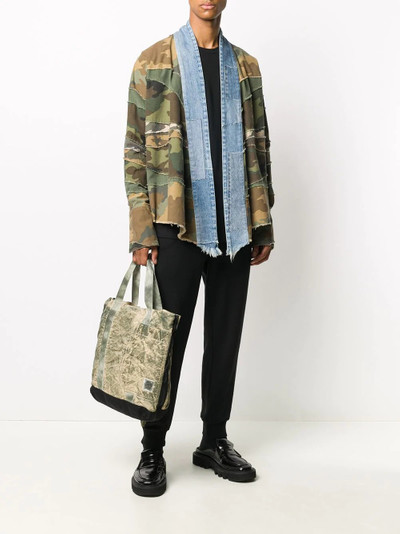 Greg Lauren Mixed Camouflage Kimono jacket outlook