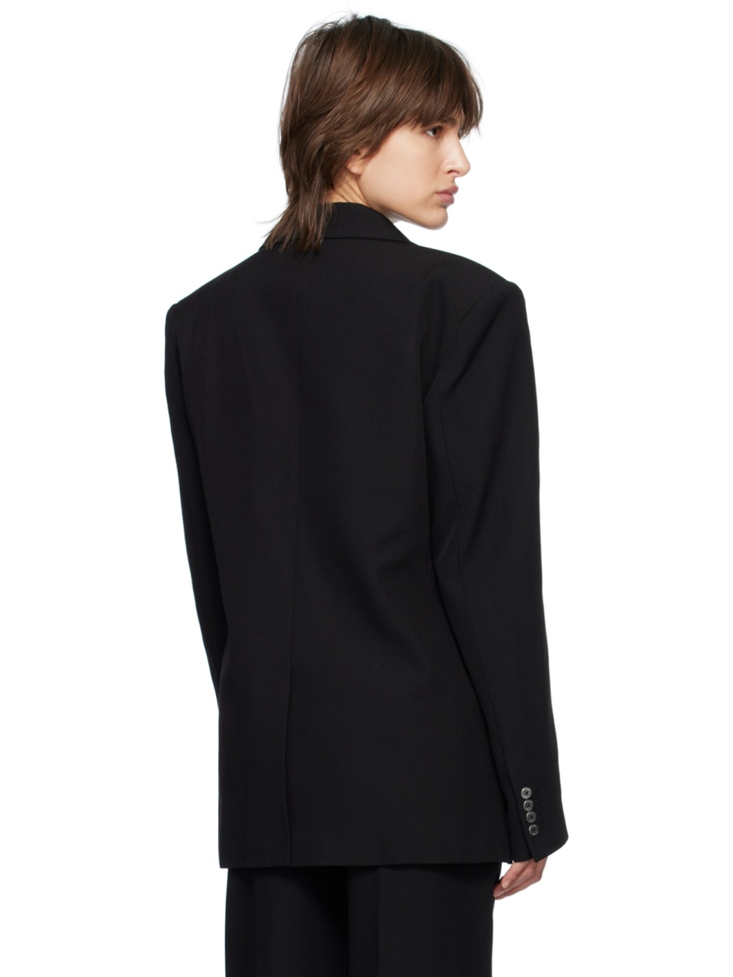 Black V-Wire Blazer - 3