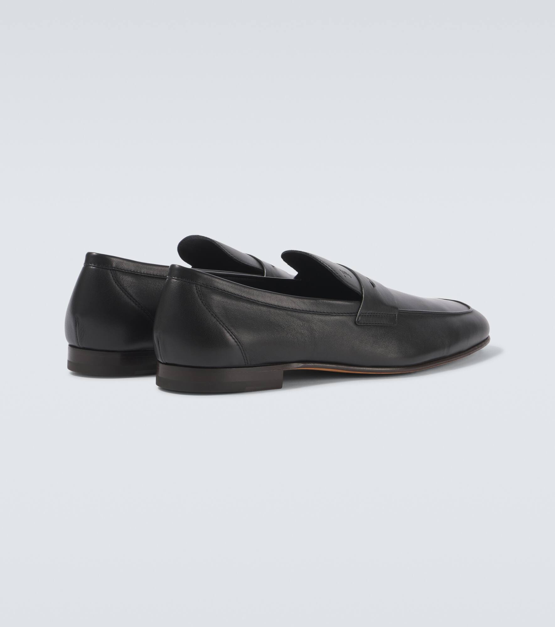 Leather penny loafers - 6