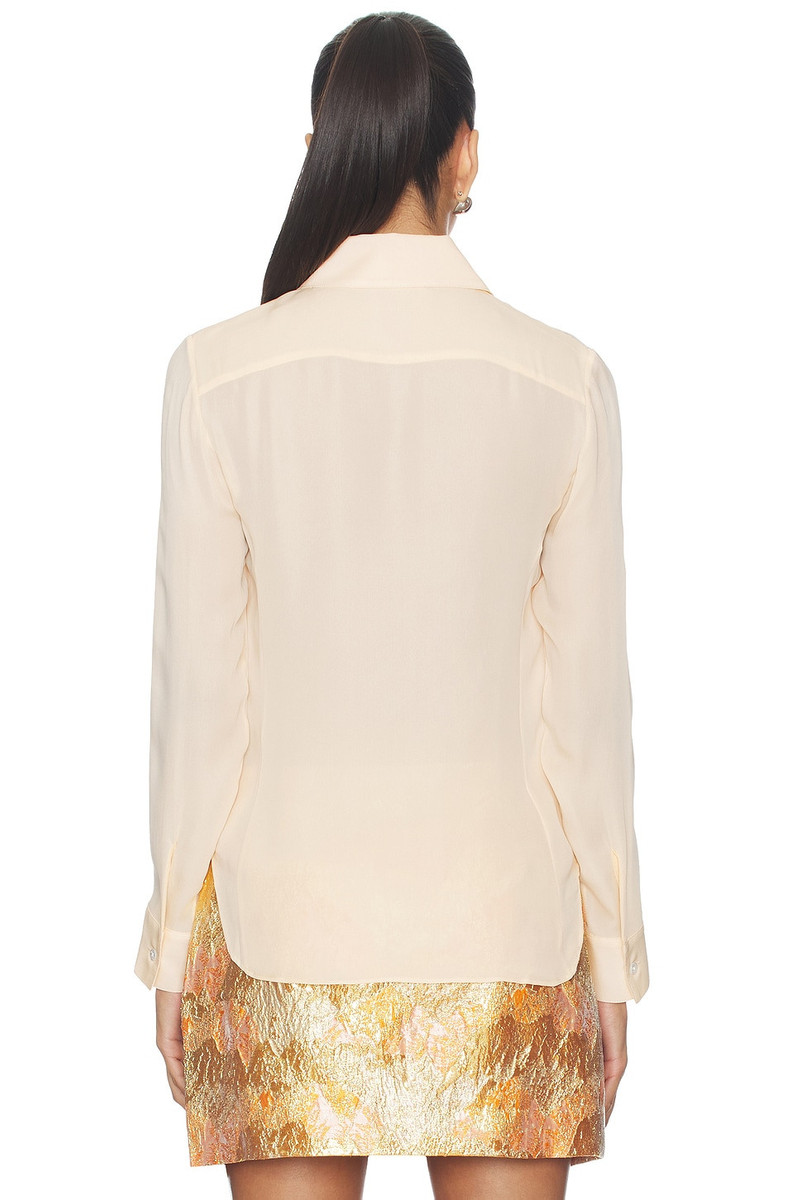 RENGGLI Silk Georgette Button Up Shirt outlook