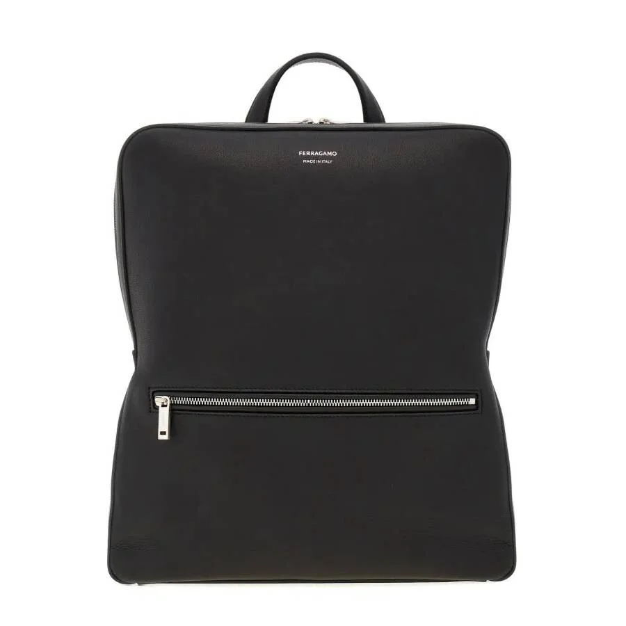 Ferragamo Black New Leather Backpack - 1