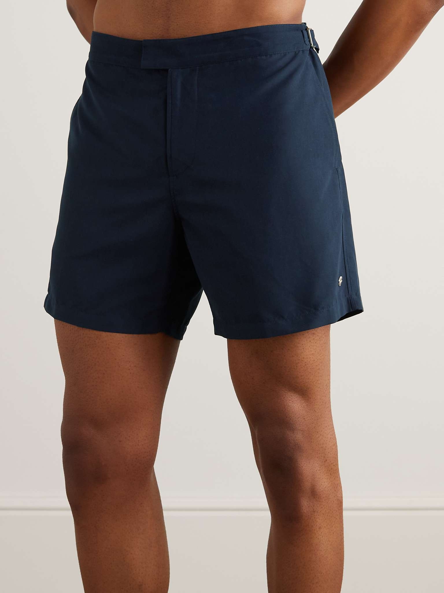 Straight-Leg Mid-Length Swim Shorts - 2