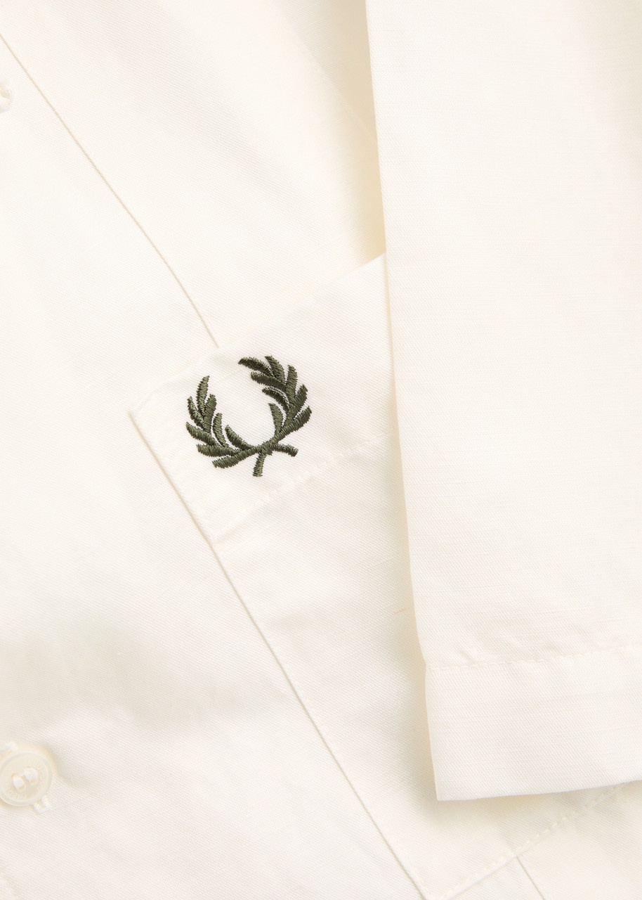 Fred Perry Logo-embroidered Lyocell-blend Shirt - 5