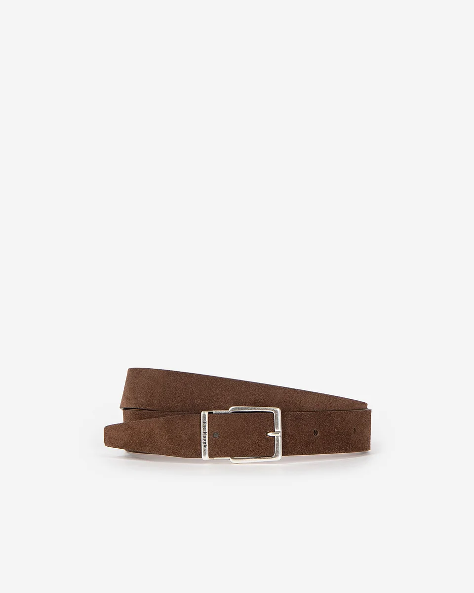 BROWN SUEDE BELT - 1
