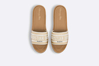 【トレンド★】Dioriviera Dway プラットフォームスライド Dioriviera Dway Platform Slide Natural Raffia and Beige