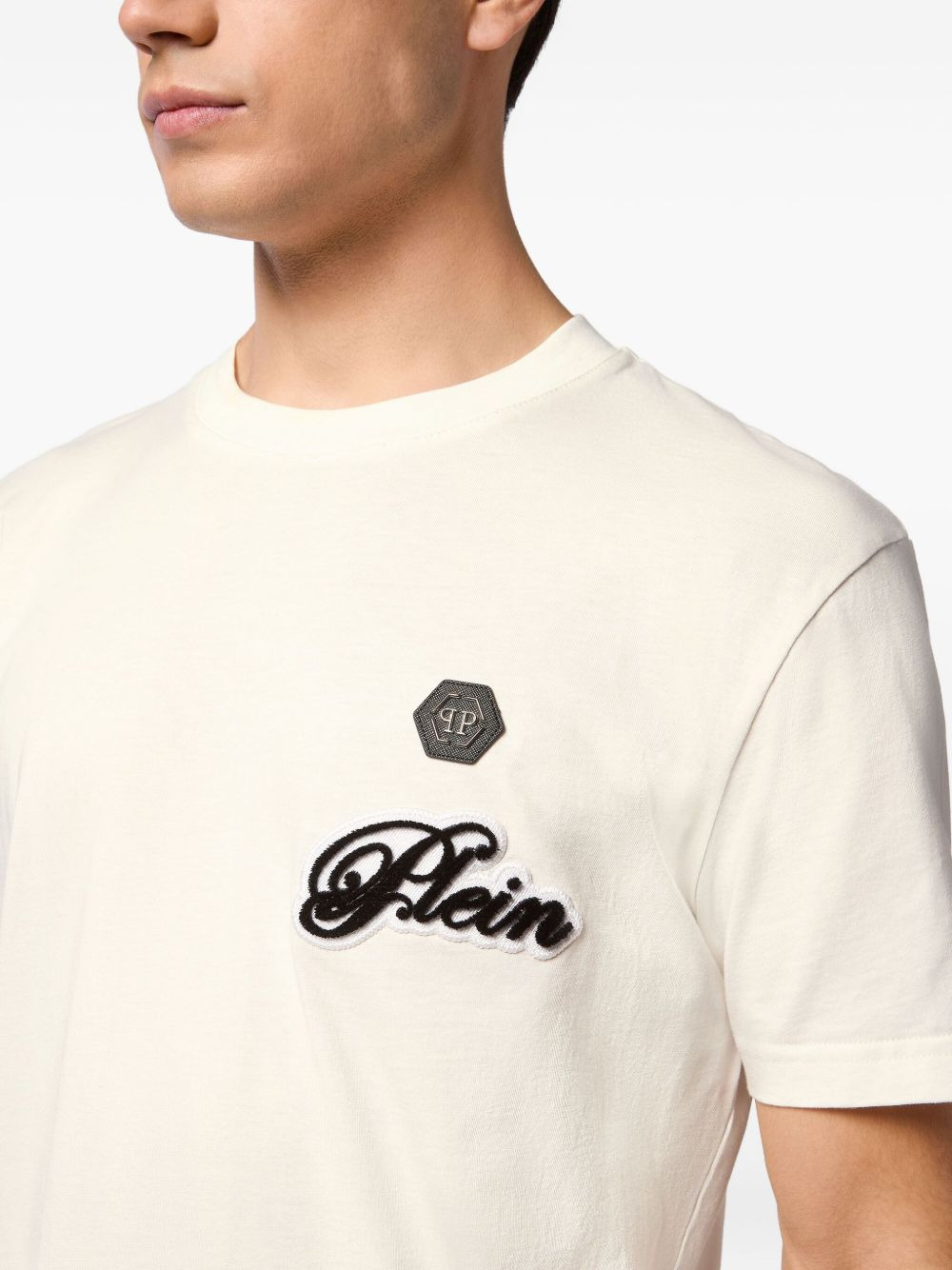 logo-embroidered T-shirt - 4