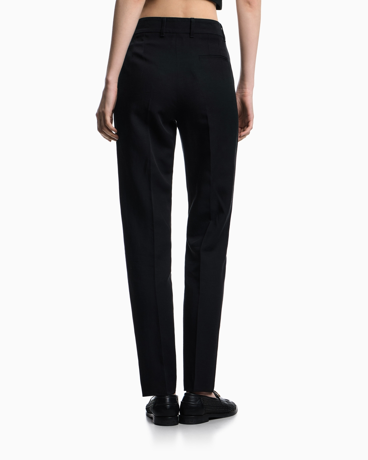 LINEN-BLEND TROUSERS WITH PLEATS - 3