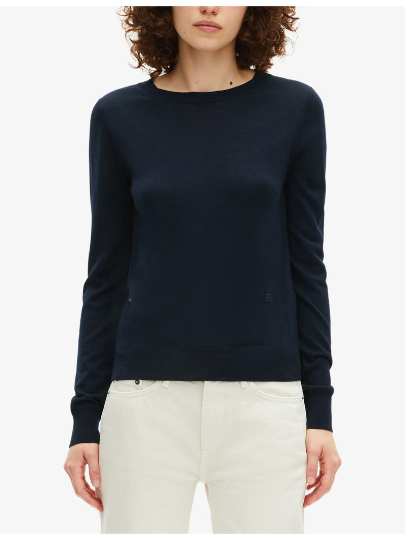 Round-Neck Wool Knitted Jumper 3