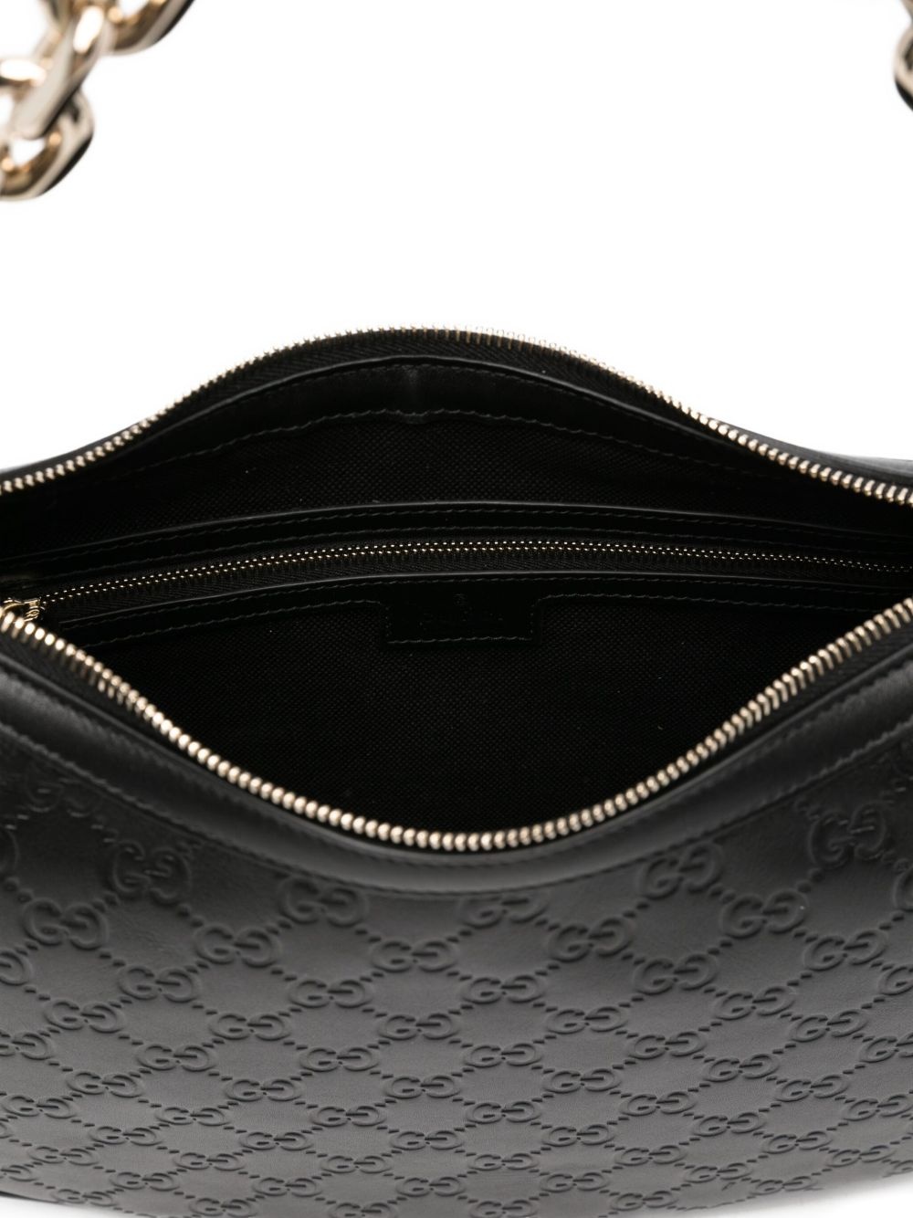 GG-pattern chain-strap bag - 5
