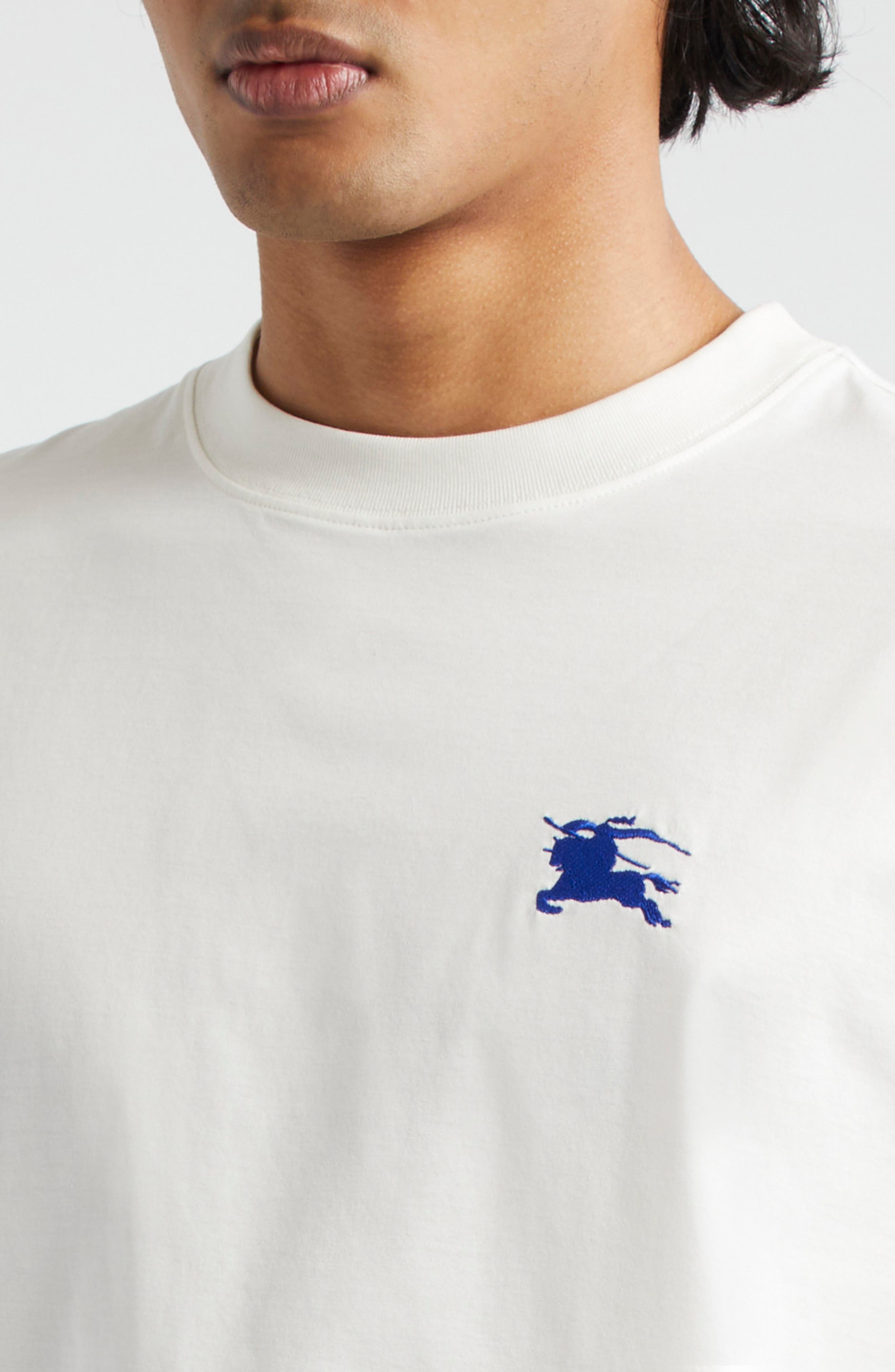 Embroidered Logo Cotton T-Shirt - 5