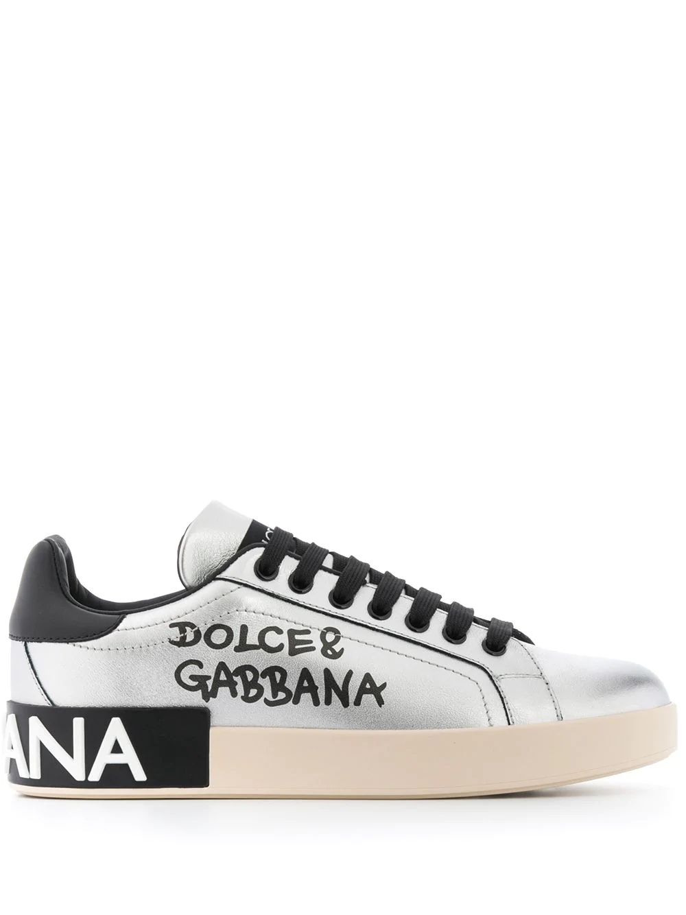 Portofino logo-print sneakers - 1