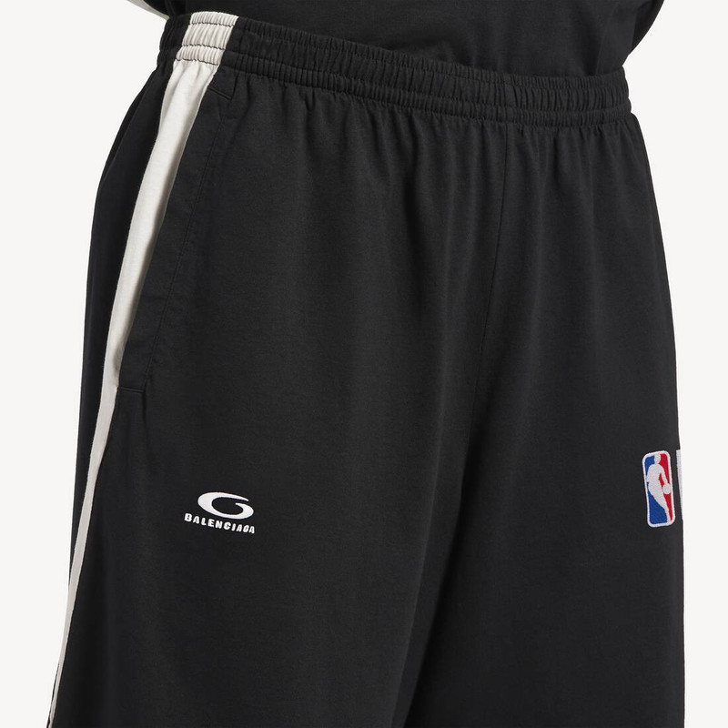Men's Balenciaga | Nba Collaboration Tracksuit Shorts in Black/white 6