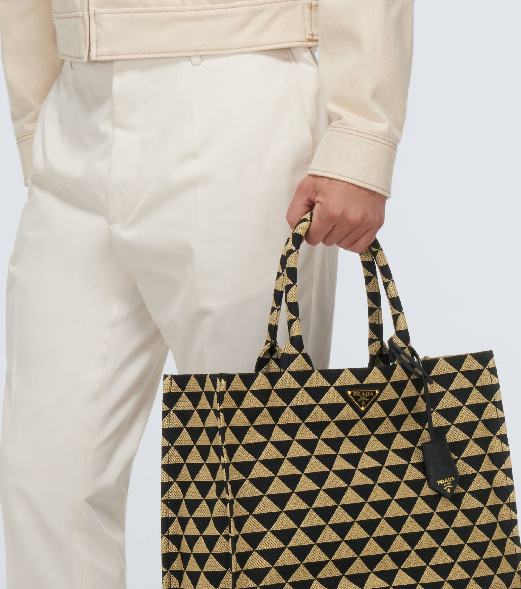 Symbole leather-trimmed tote bag - 3