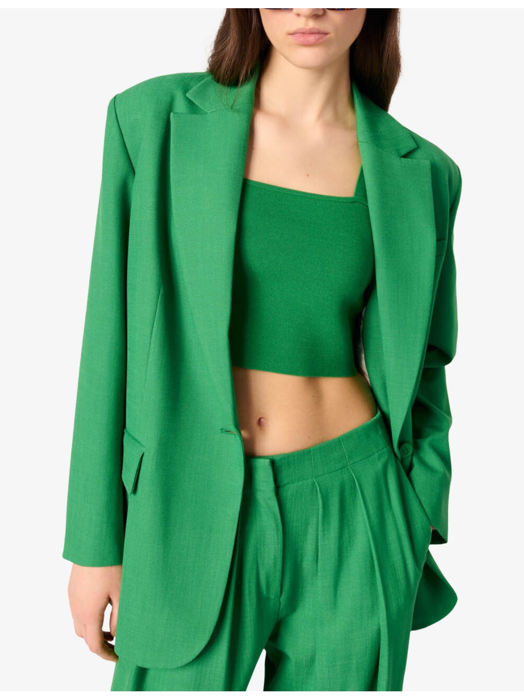 Single-Breasted Notch-Lapel Stretch-Woven Blazer - 3