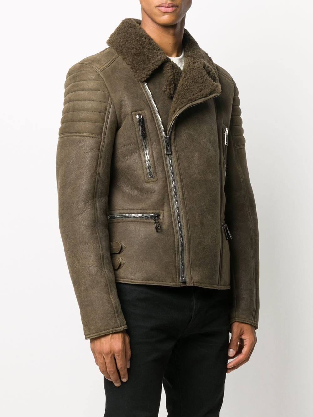 khaki aviator jacket - 3