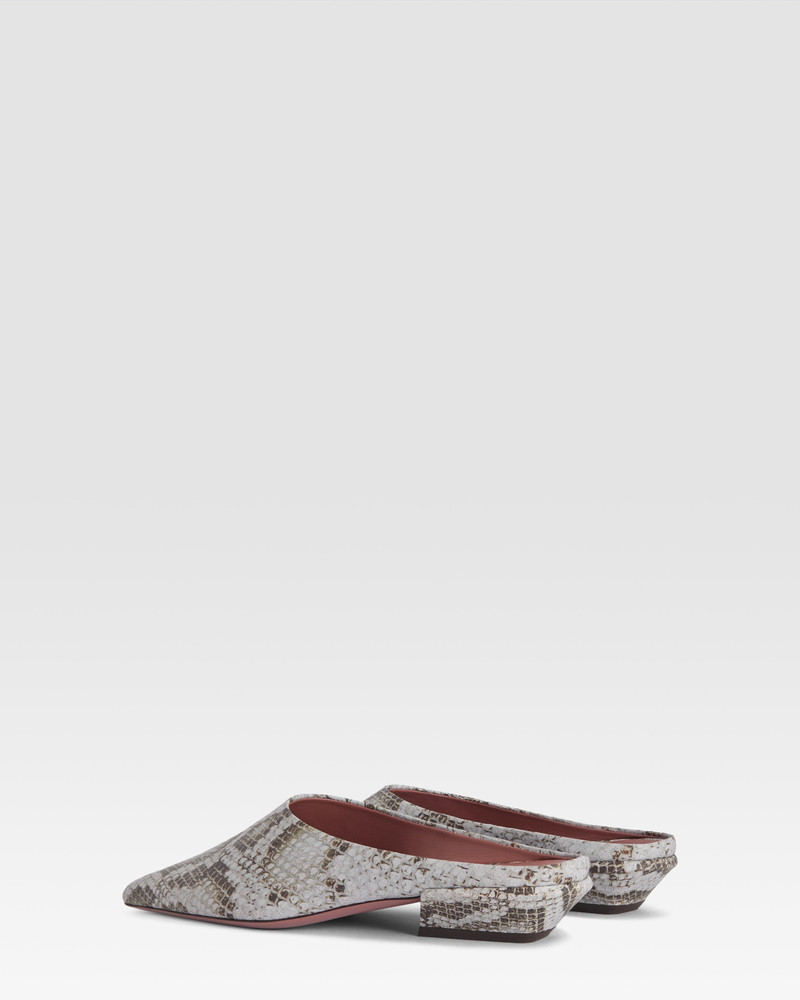 Python-print leather mule 3