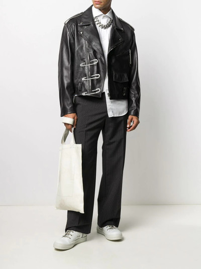 Raf Simons oversized clip biker jacket outlook