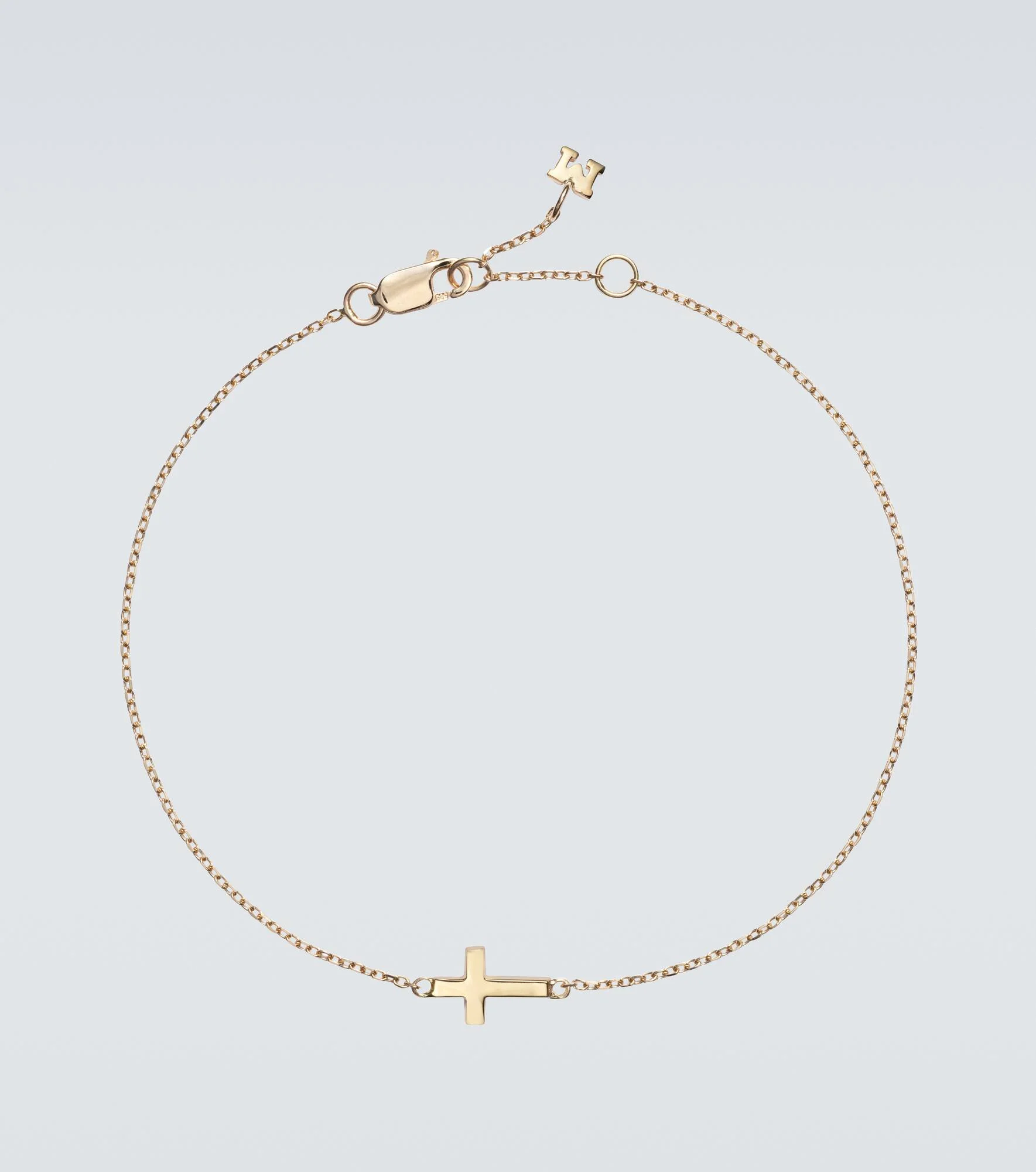 Mini Cross 14kt gold bracelet - 1
