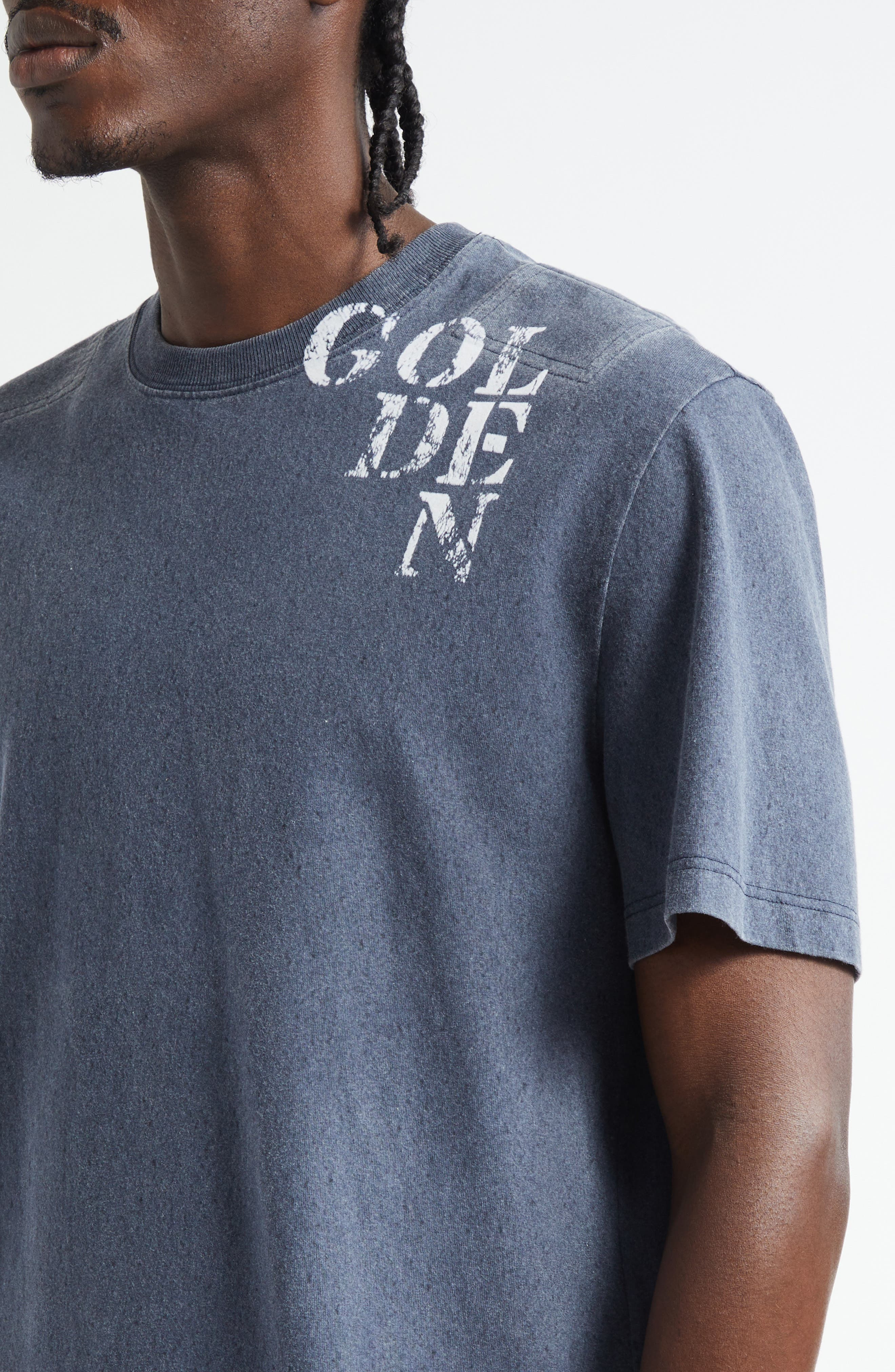 Golden Goose Journey Regular Fit Graphic T-Shirt in Blue at Nordstrom - 4