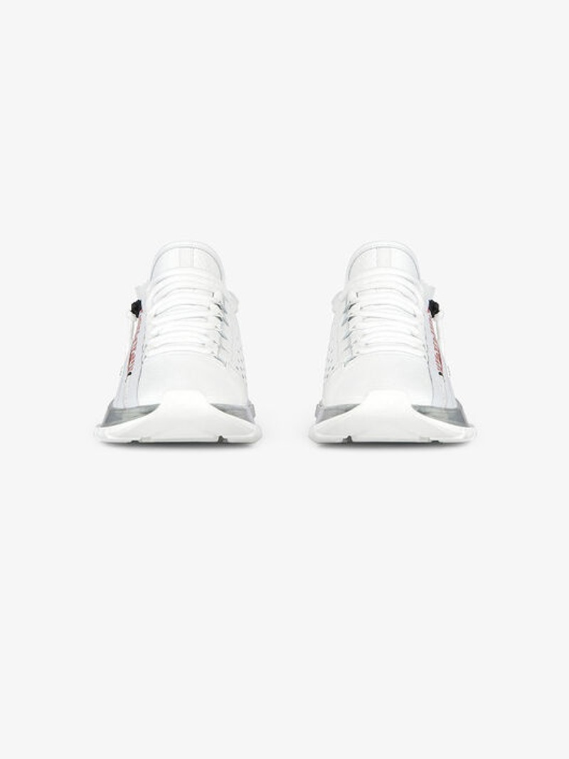 Givenchy SPECTRE LOW RUNNERS SNEAKERS IN PERFORATED LEATHER WITH ZIP outlook