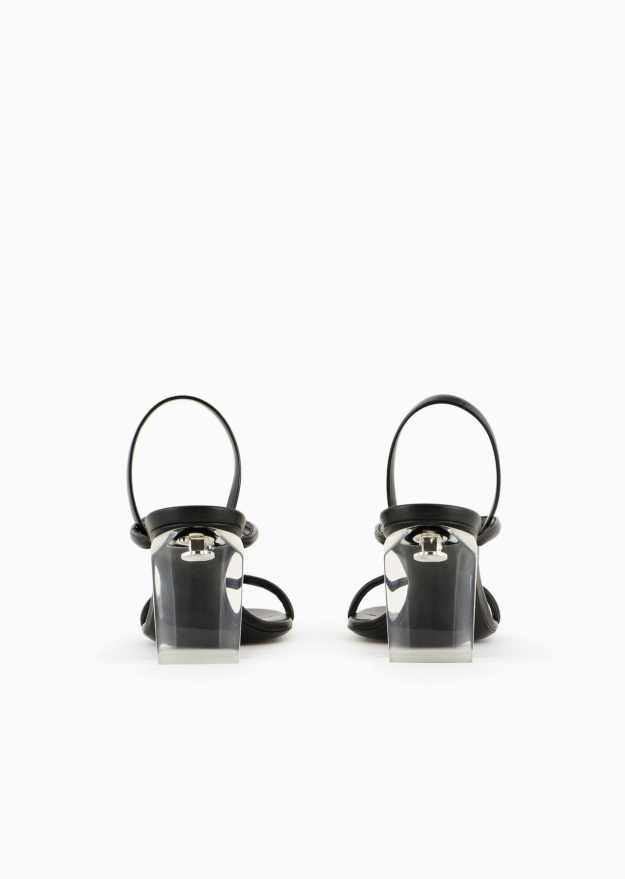 Nappa leather high-heeled sandals - 4