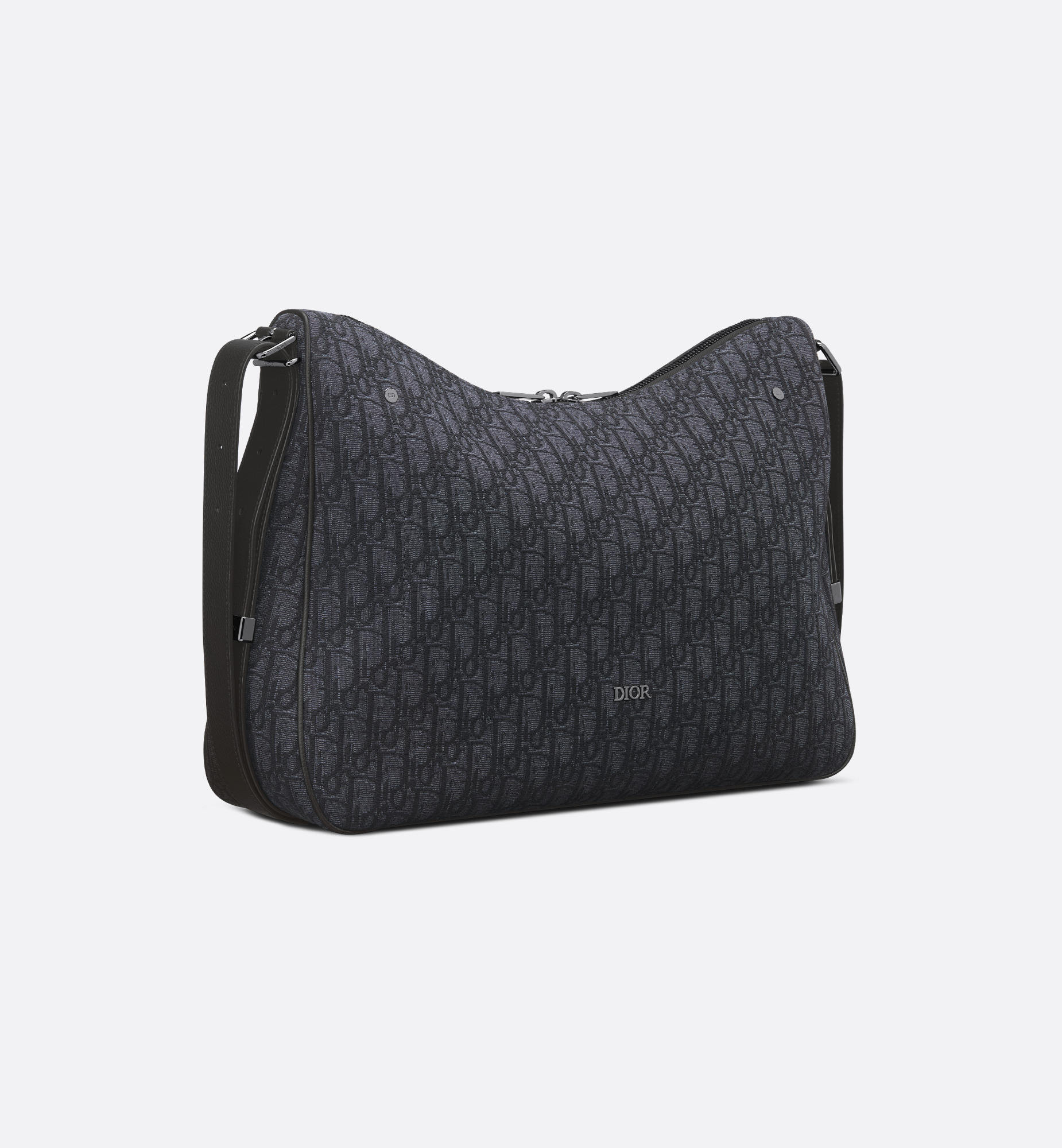 Large Dior Slider Zipped Hobo Bag - 5