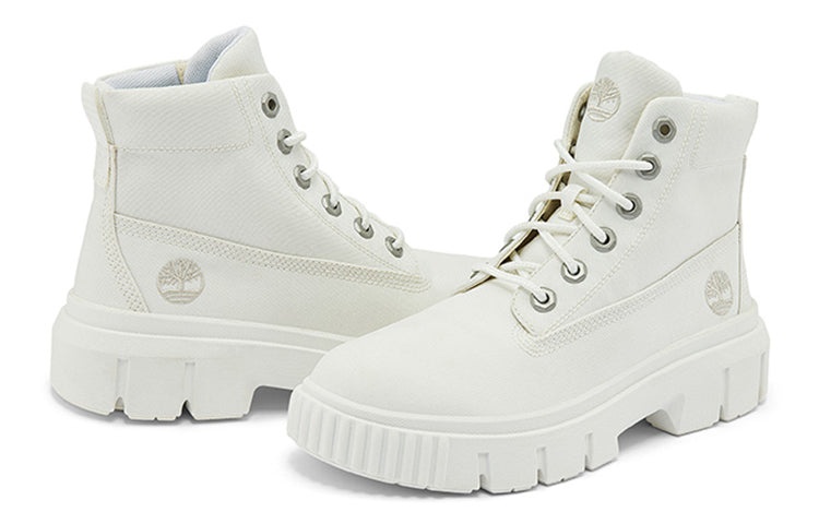 (WMNS) Timberland Greyfield Canvas Boot 'White' A2JFQW - 5