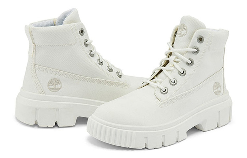 Timberland (WMNS) Timberland Greyfield Canvas Boot 'White' A2JFQW outlook