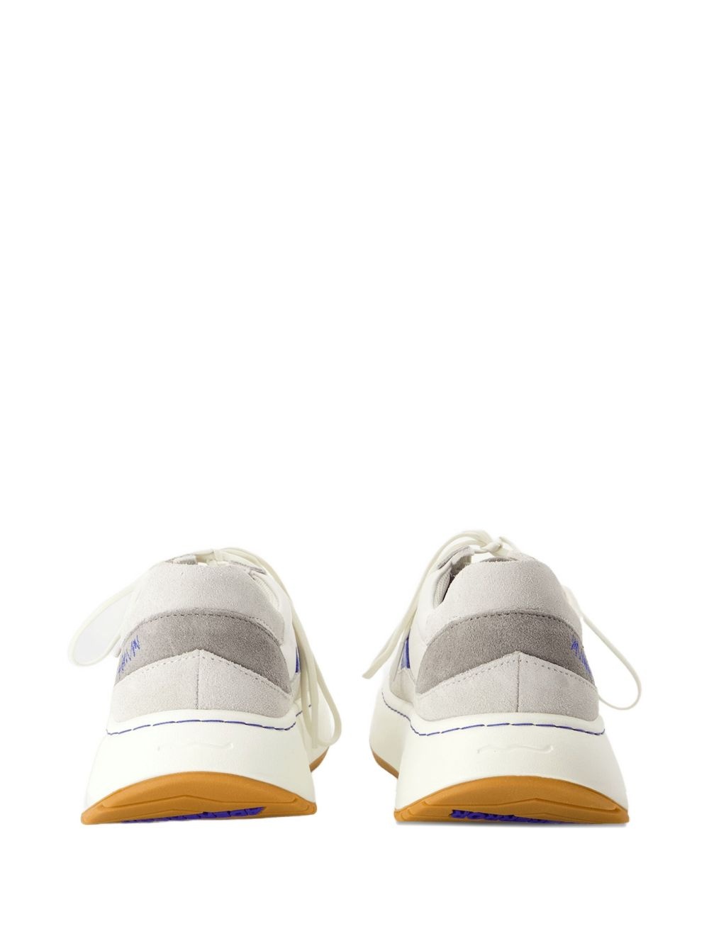 leather panelled sneakers - 3