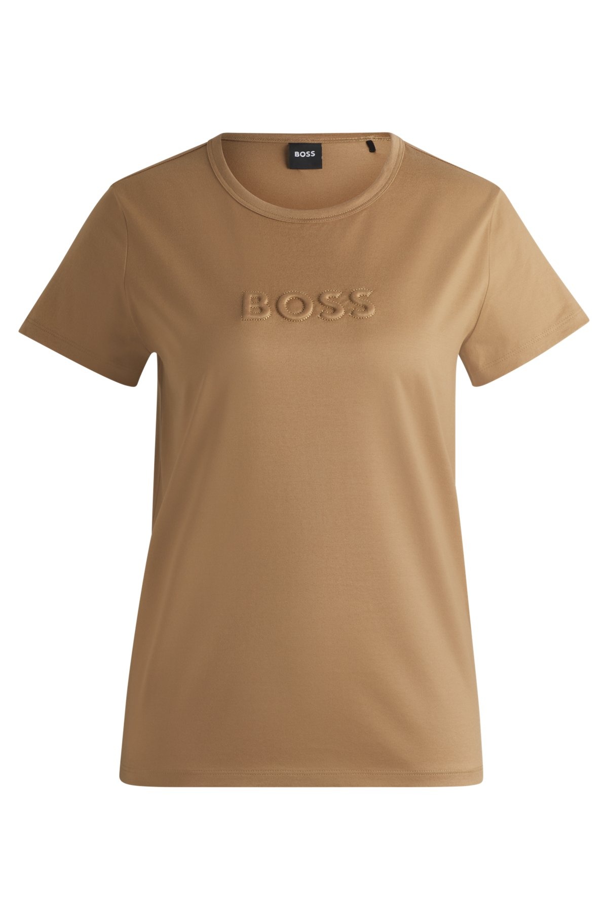 MERCERIZED-COTTON T-SHIRT WITH LOGO DETAIL - 1
