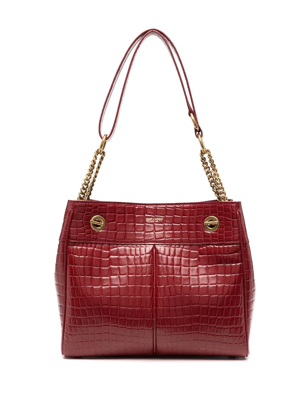 Claude crocodile-effect tote bag - 1