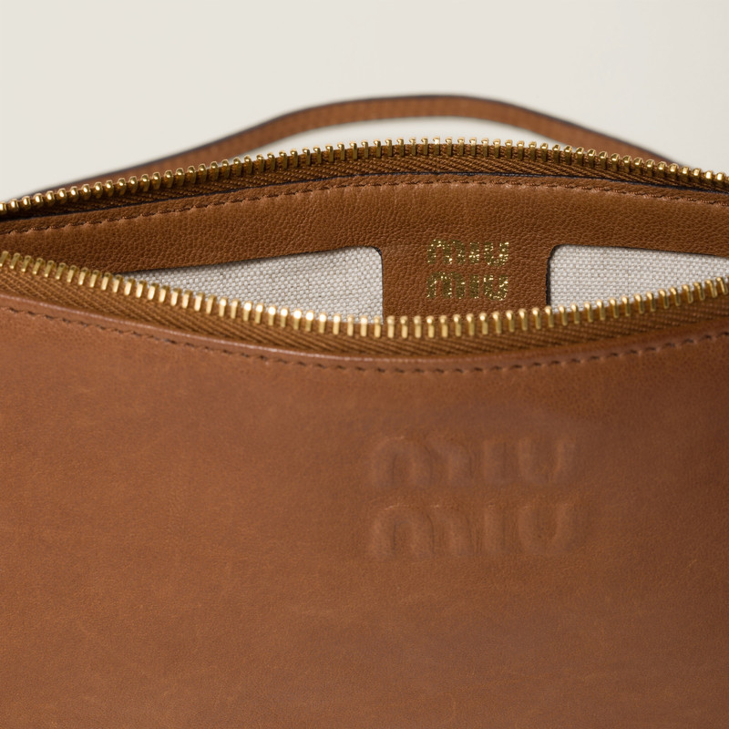Miu Miu Nappa leather mini pouch outlook