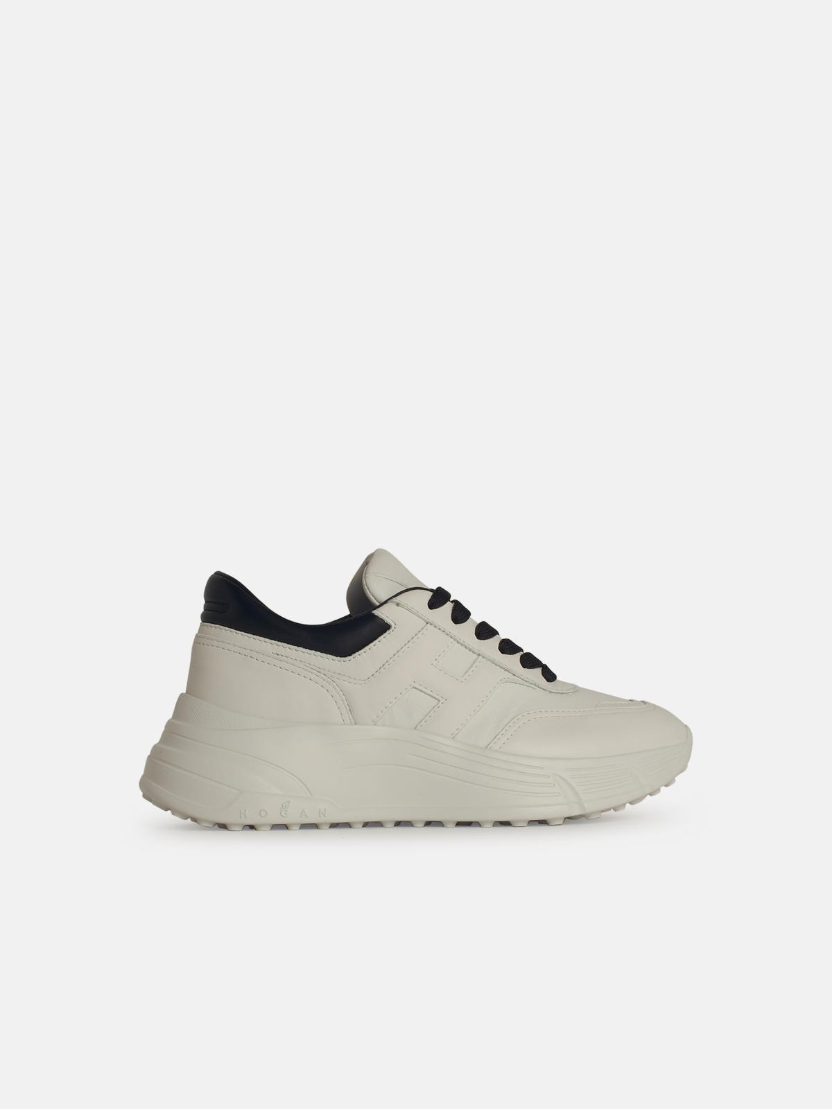 'H669' WHITE LEATHER SNEAKERS - 1