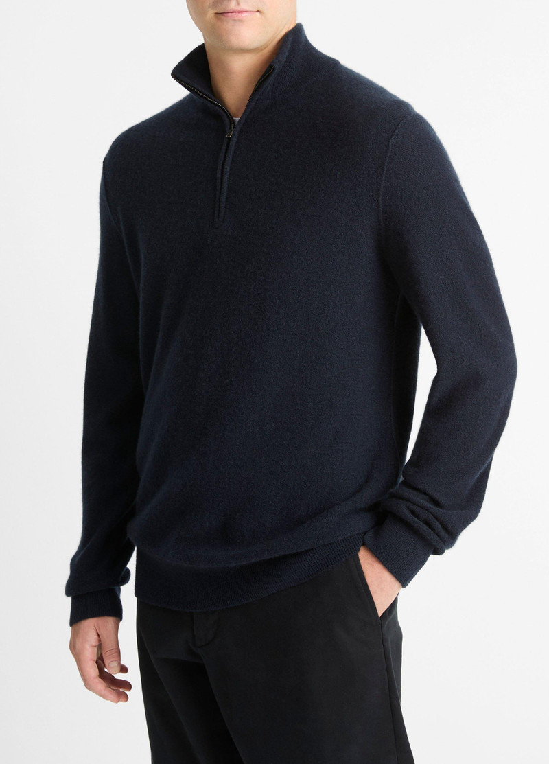 Vince Plush Cashmere Quarter-Zip Sweater outlook