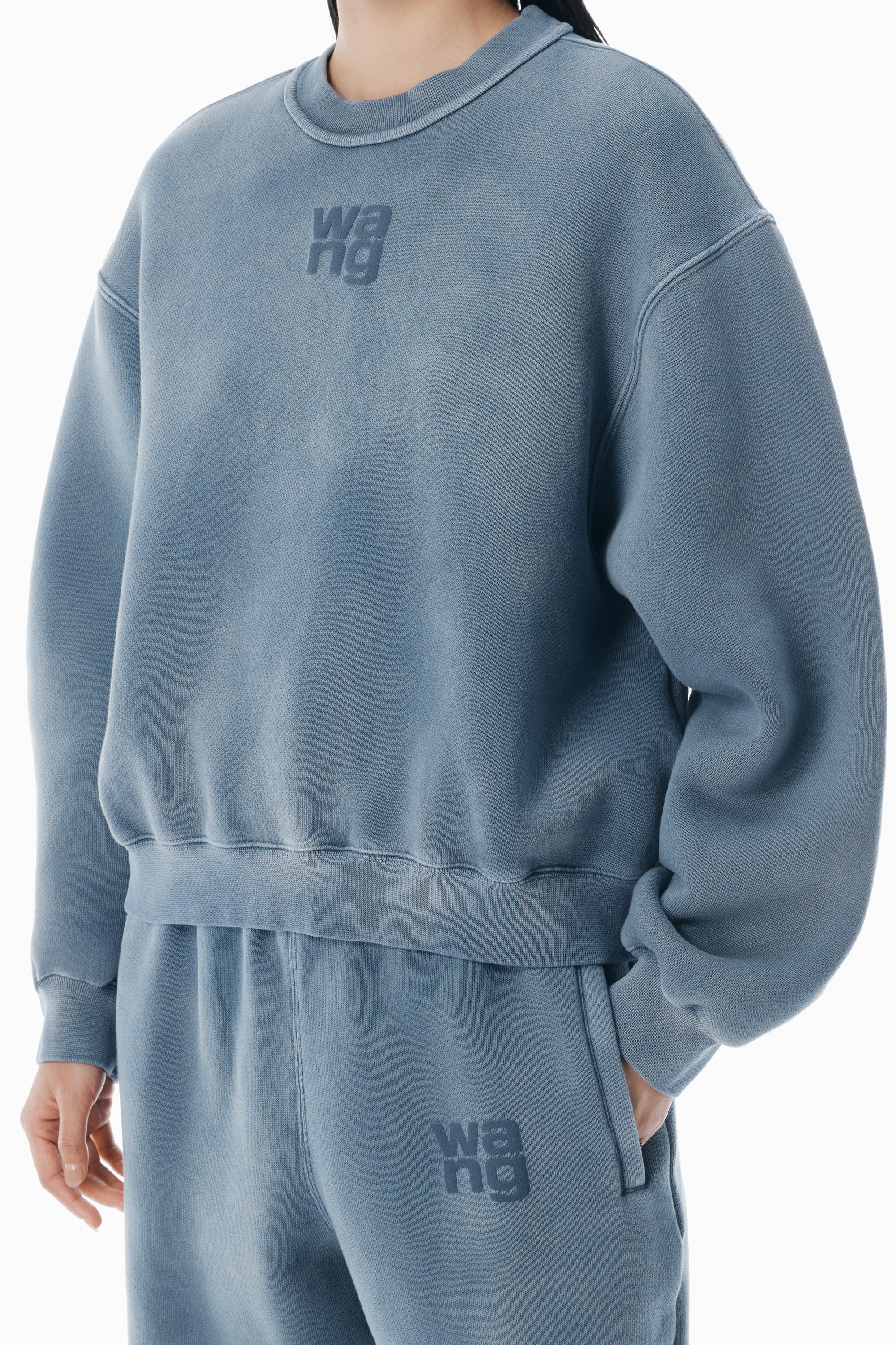 Blue Logo Puff Print Sweatshirt - 2