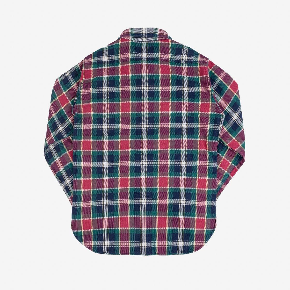 Ultra Heavy Flannel Crazy Check Work Shirt - Navy - 4