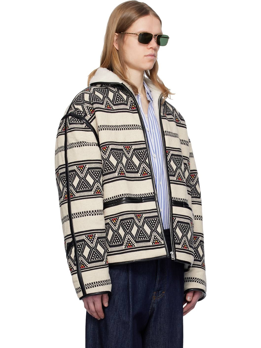 Black & Off-White Nelkis Jacket - 2