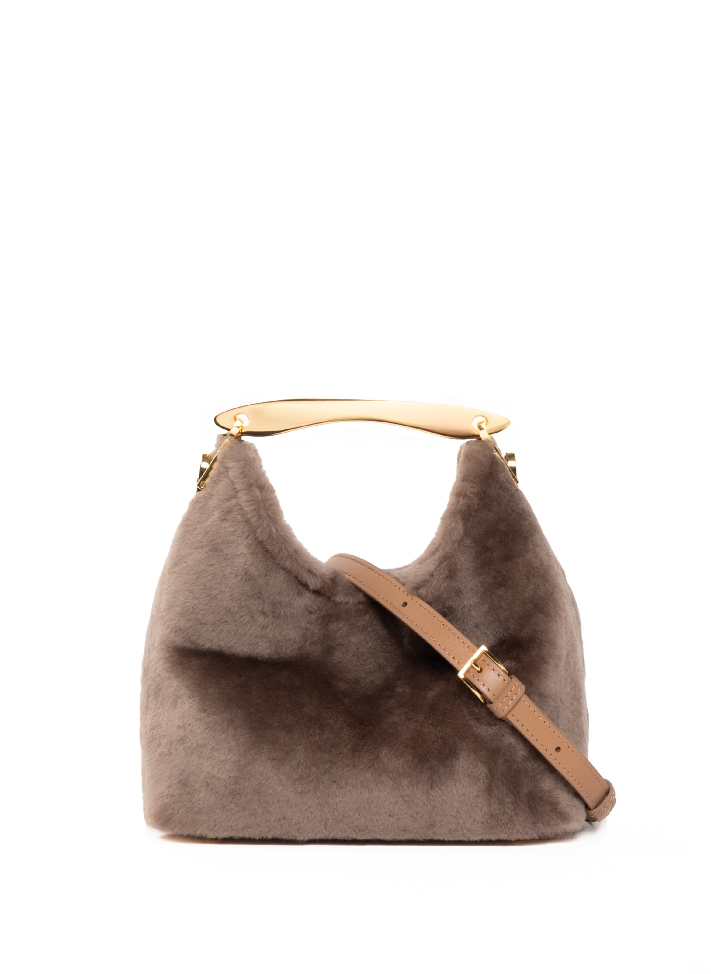 Small Boomerang Shearling Taupe - 4