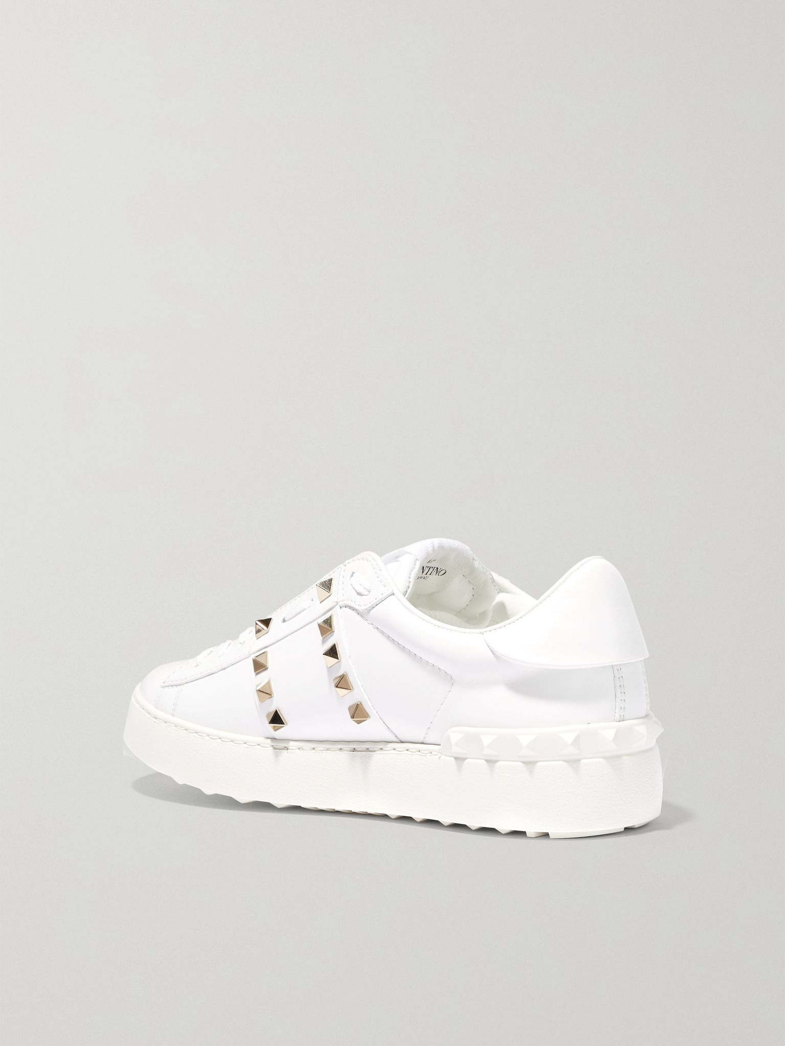 Rockstud Untitled leather sneakers White - 3