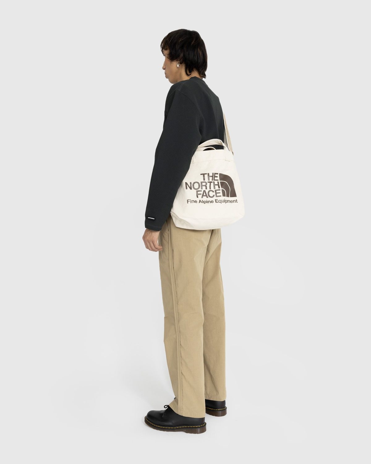 THE NORTH FACE ADJUSTABLE COTTON TOTE-BEIGE - Popcorn Store