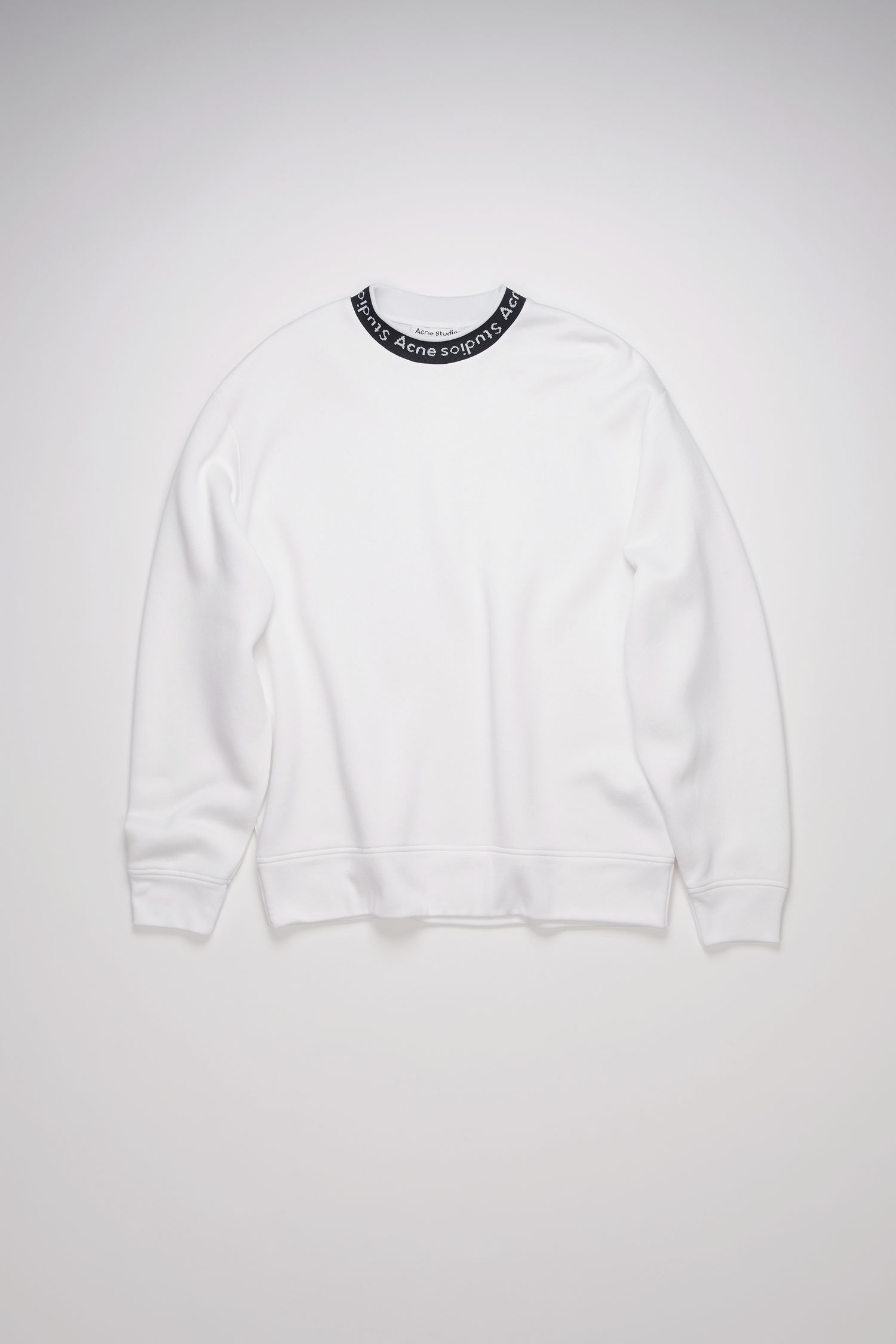 Logo jacquard sweatshirt - Optic White - 4