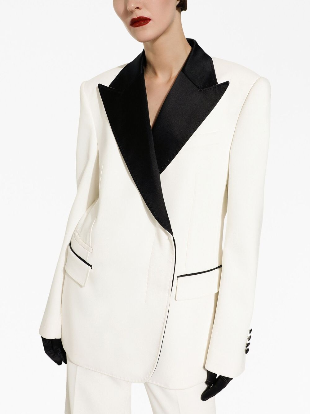 peak-lapel single-breasted blazer - 5