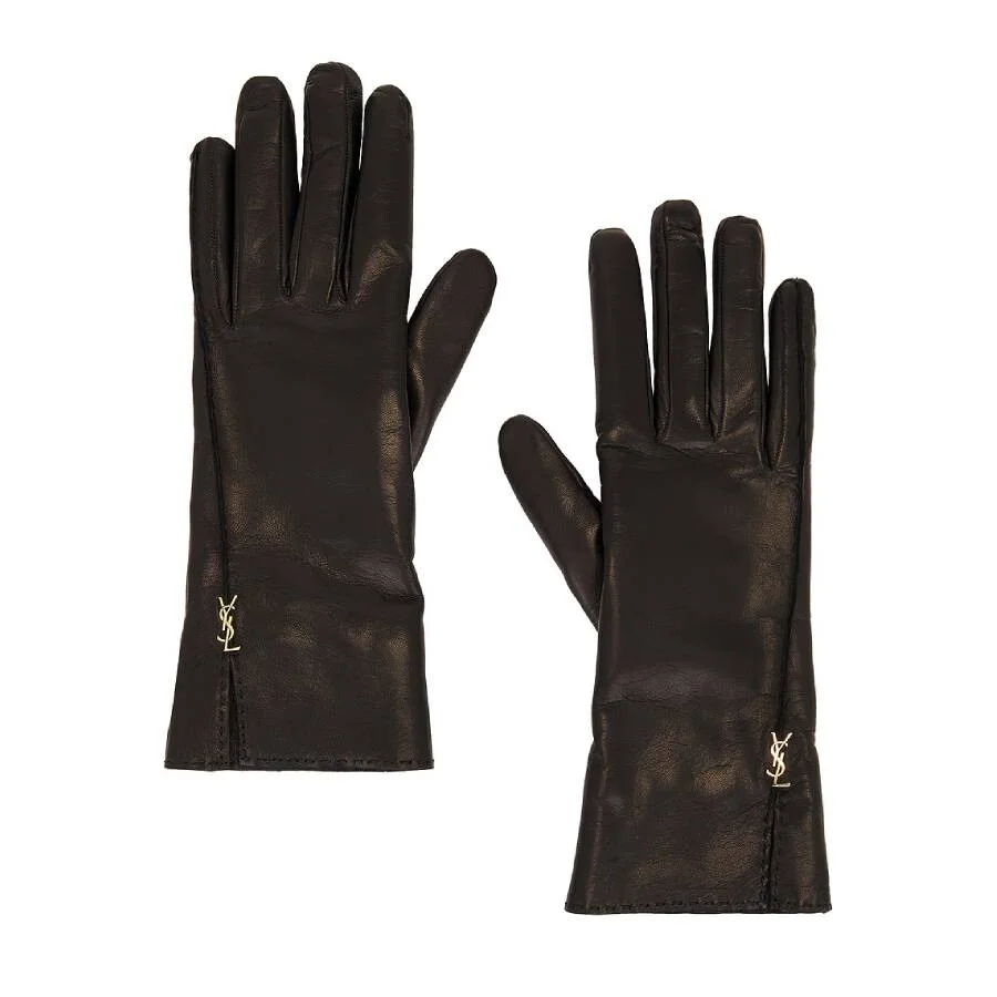 Saint Laurent Womens Leather Gloves - 1