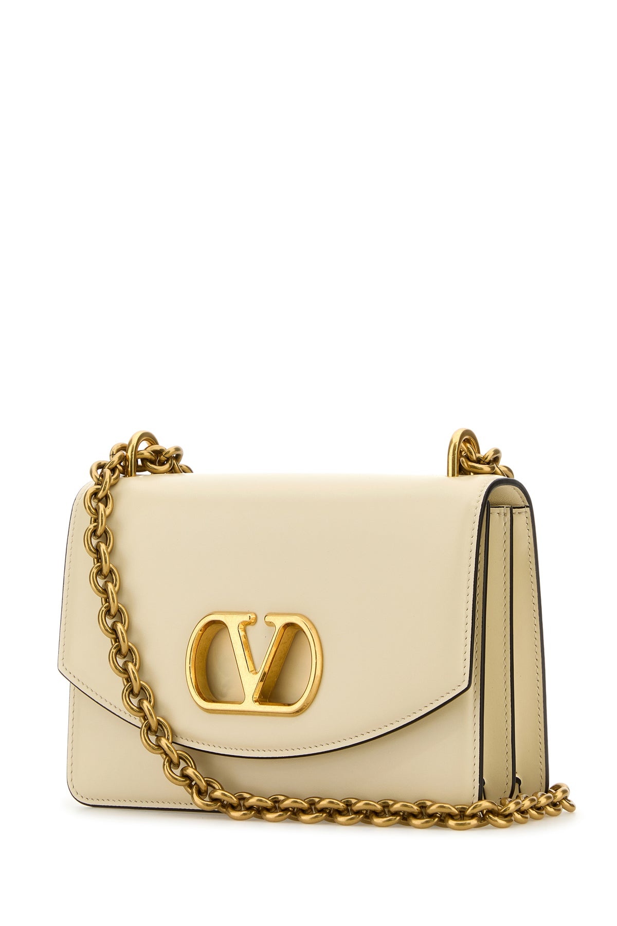 Ivory leather VLogo Signature shoulder bag - 2
