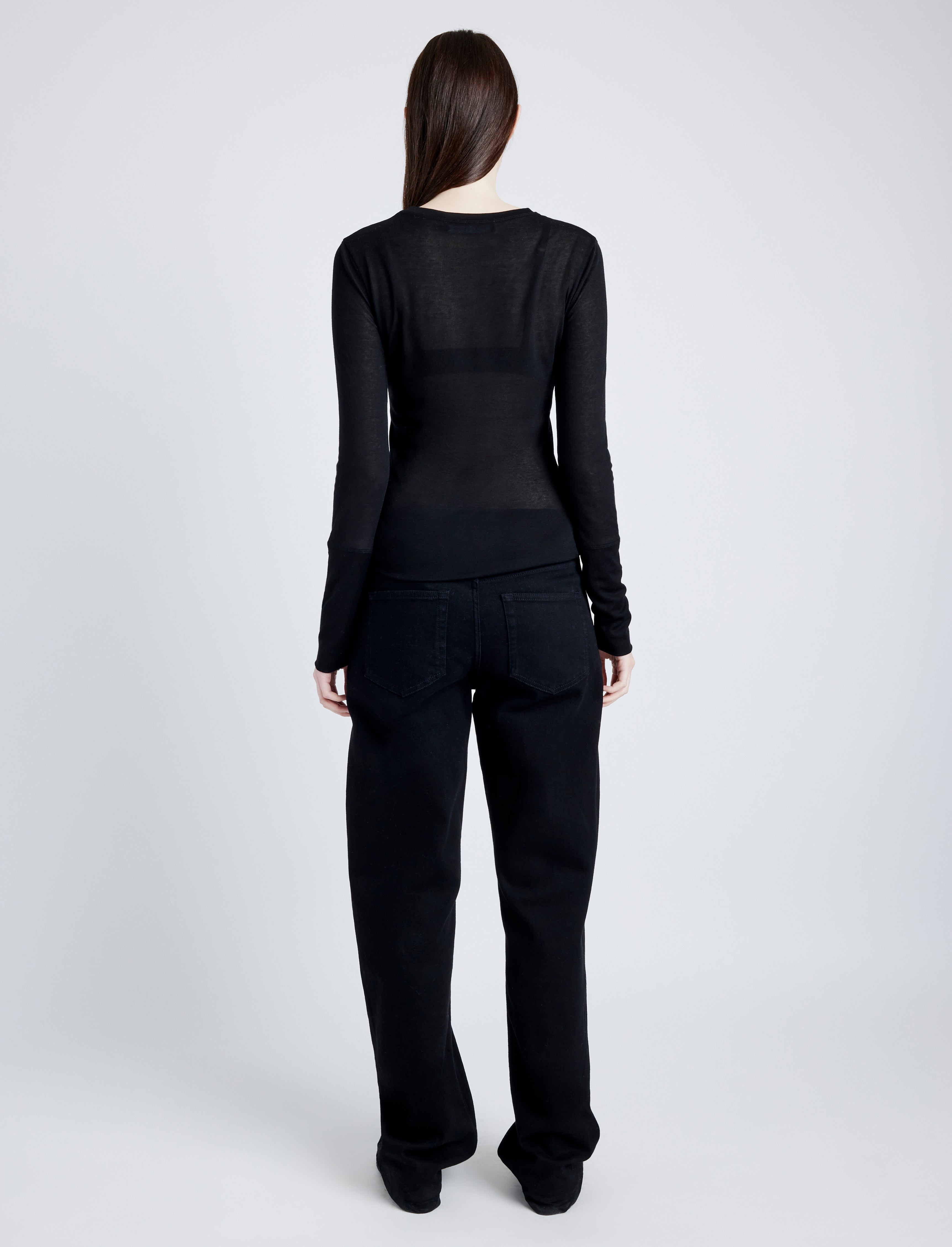 Kaiya Top in Sheer Slub Jersey - 5