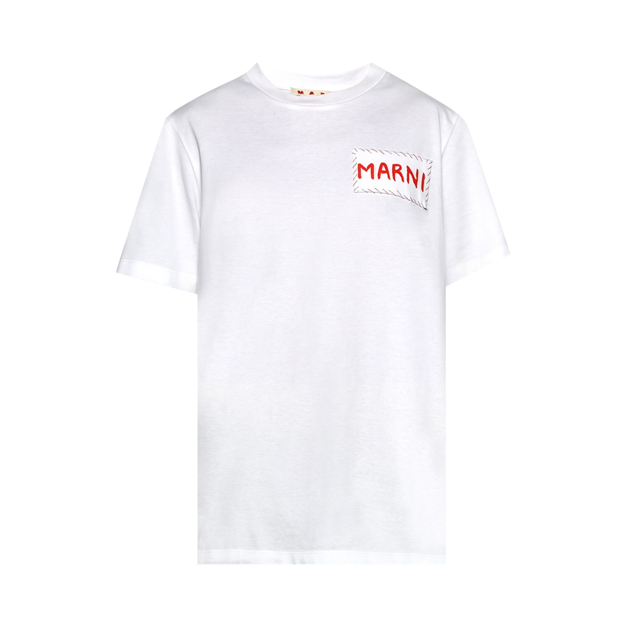 Marni Patch T-Shirt 'Lily White' - 1