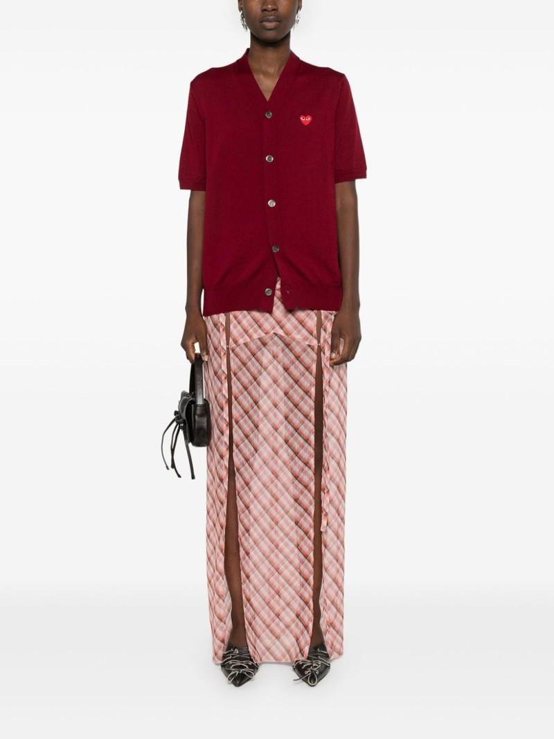 Comme des Garçons PLAY V-neck wool cardigan outlook