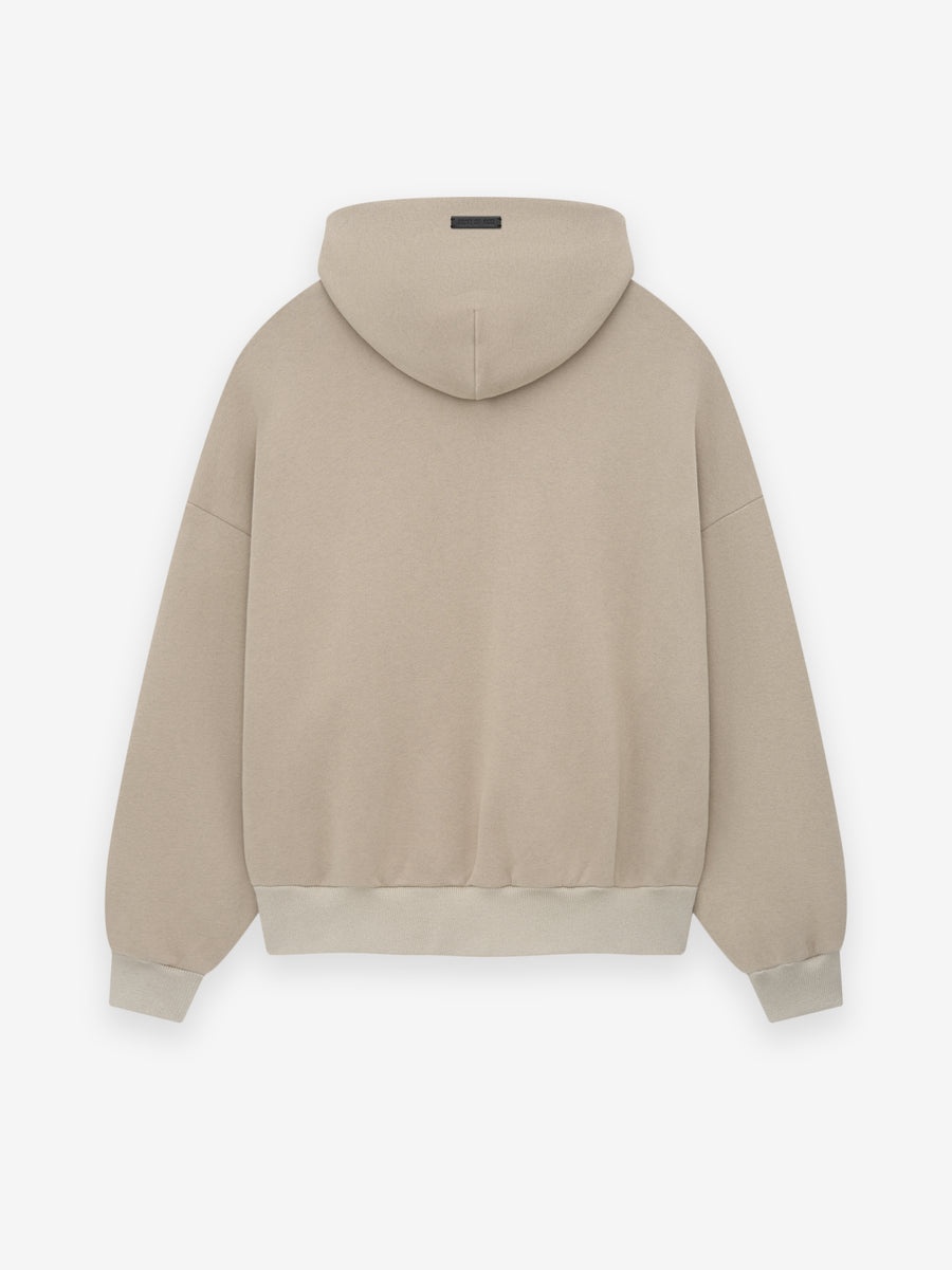 Cotton Cashmere Fleece Half Zip Hoodie - 2