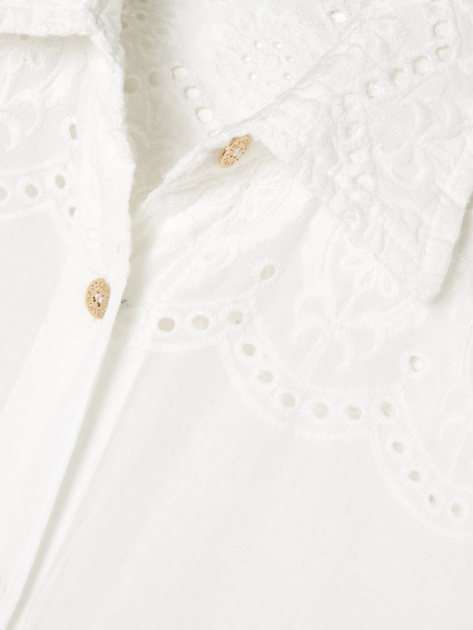 Orla broderie anglaise cotton shirt White - 4
